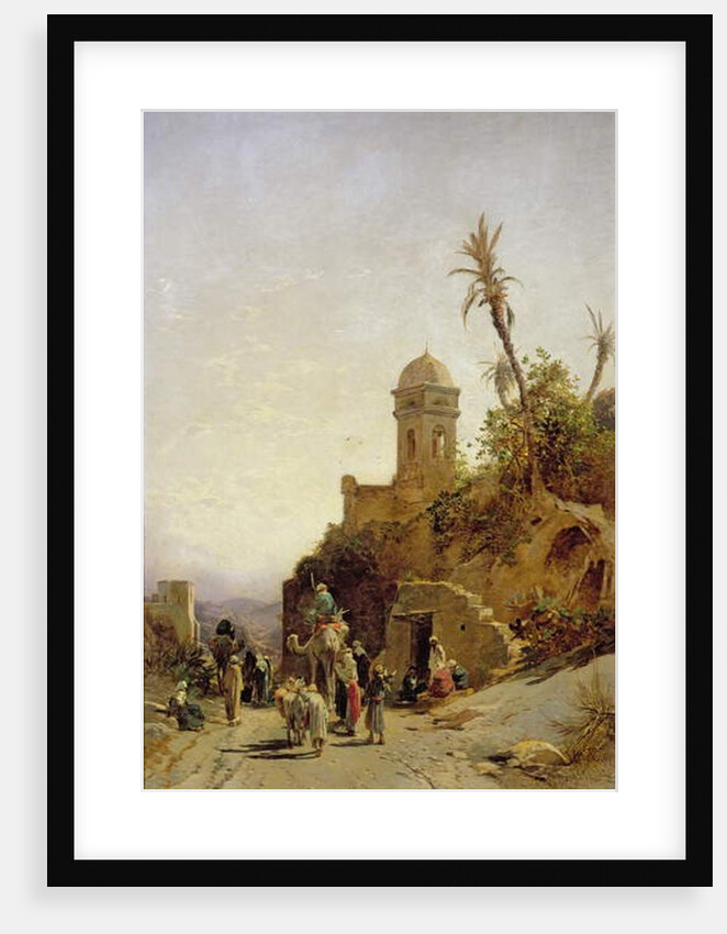 The Departing Caravan, Bethanin, c.1880 by Herman David Salomon Corrodi
