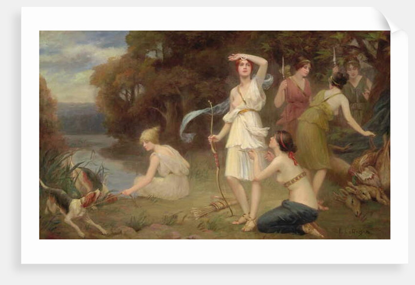 Diana and her Hunting Maidens by Fernand Le Quesne