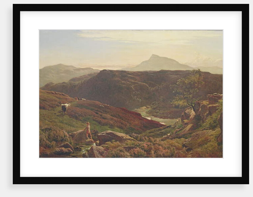 Moel Siabod from Capel Curmon, 1867 by Sidney Richard Percy