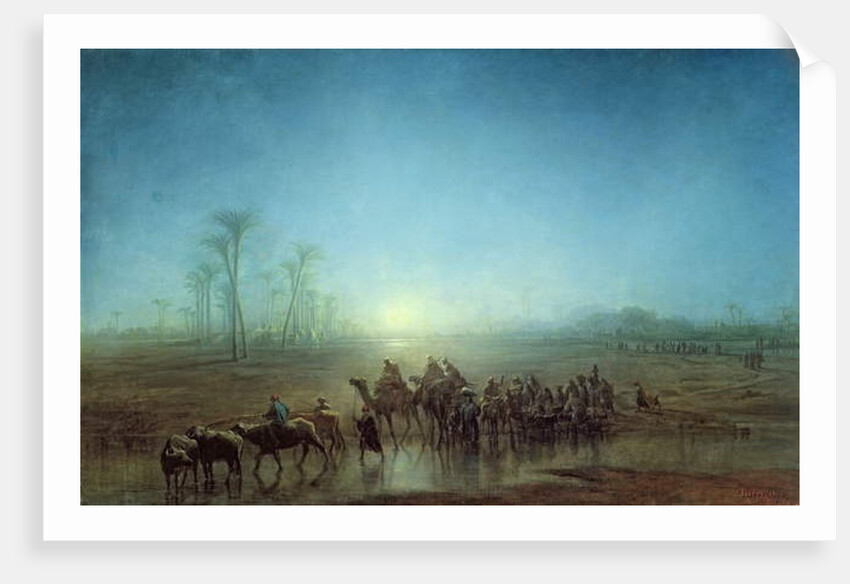 Caravan of Bedouins, 1863 by Francois Barry