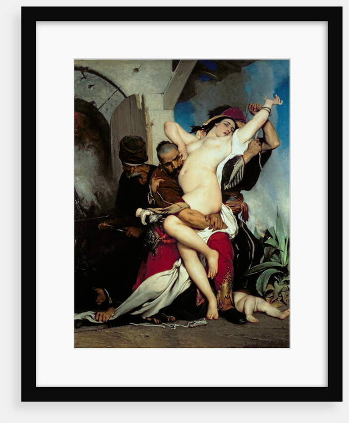 The Abduction of a Herzegovenian Woman, 1861 by Jaroslav Cermak