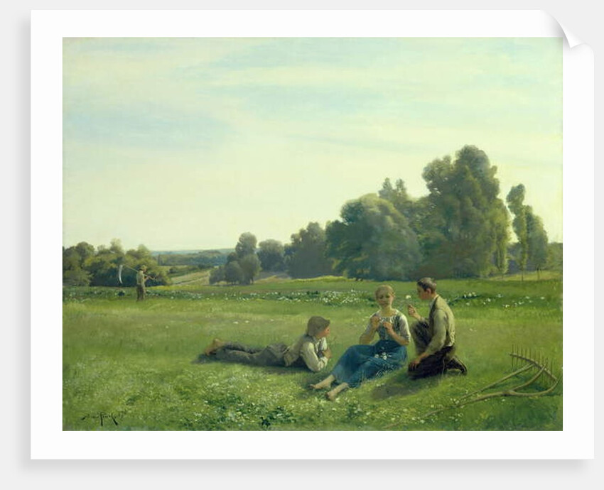 Haymakers at Rest, 1890 by Aime Perret