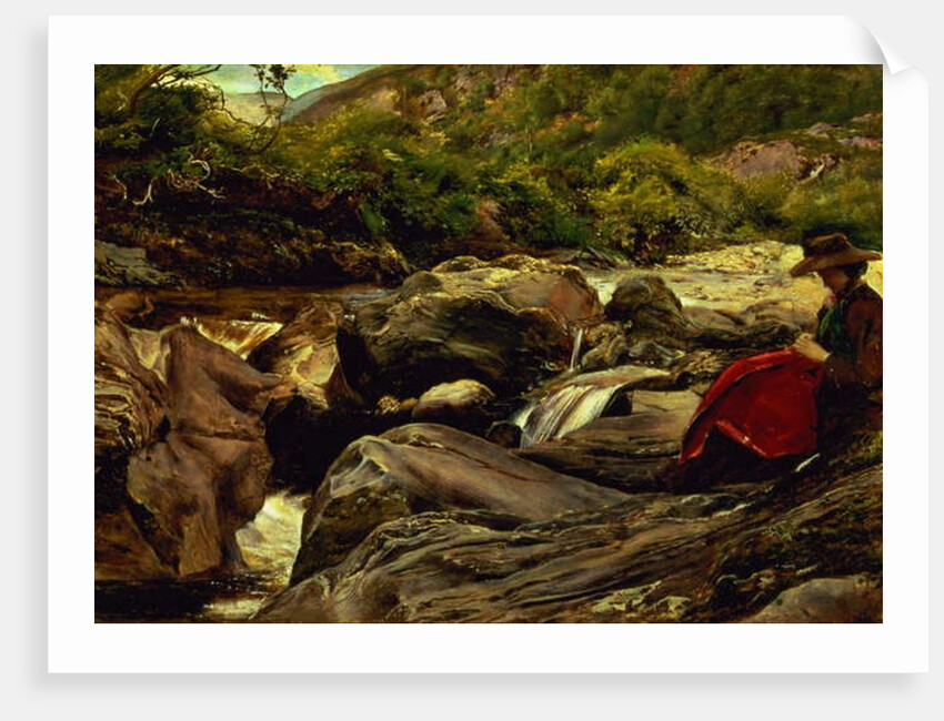 The Waterfall, 1853 by John Everett Millais
