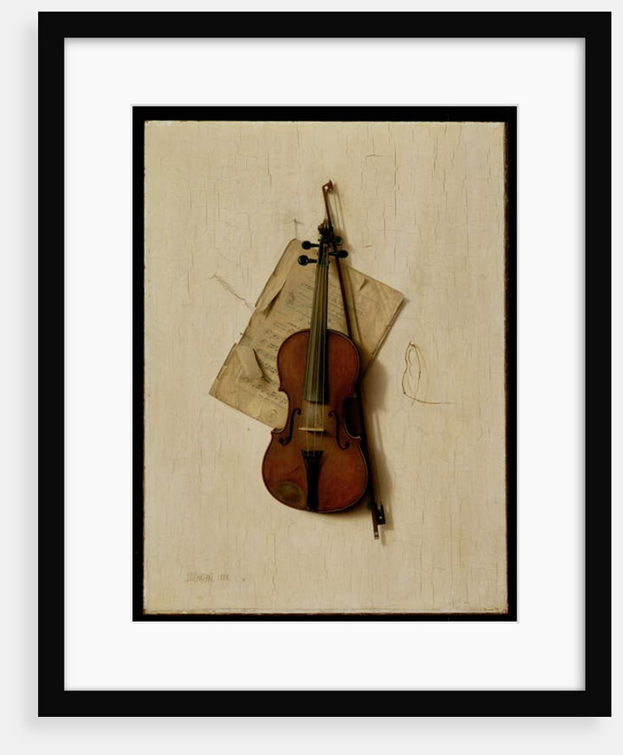 The Old Violin, 1888 by Jefferson David Chalfant