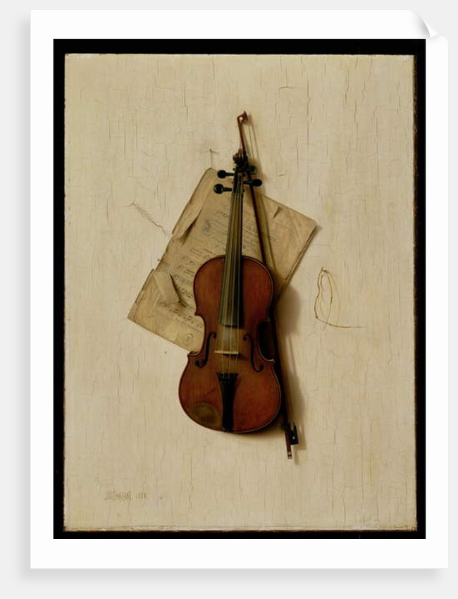 The Old Violin, 1888 by Jefferson David Chalfant