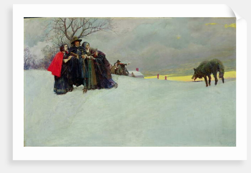 A Wolf Had Not Been Seen in Salem for Thirty Years, 1909 by Howard Pyle