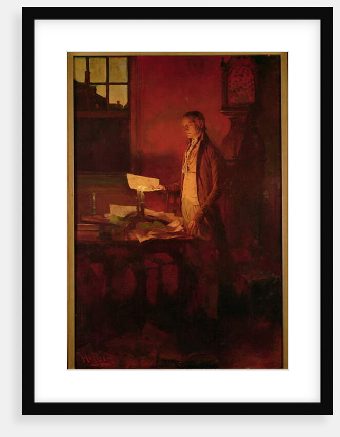 Thomas Jefferson Writing the Declaration of Independence by Howard Pyle
