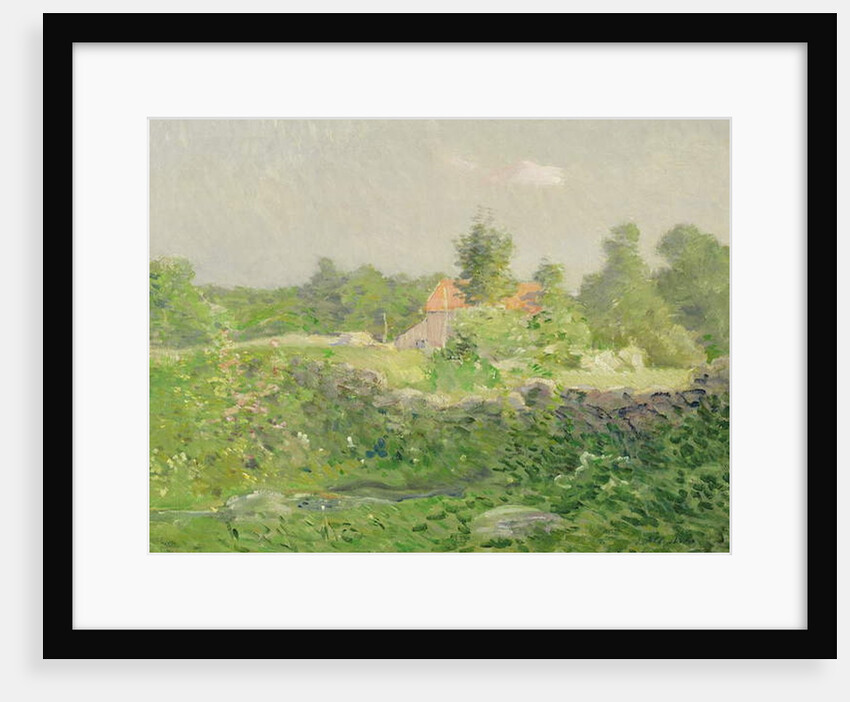 Landscape and Farm, c.1895 by Julian Alden Weir