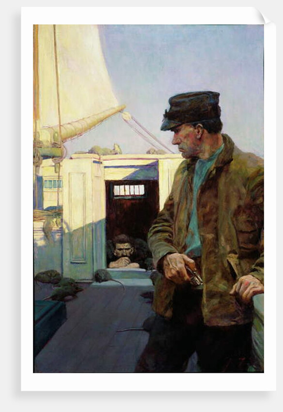 He Watched Me as a Cat Watches a Mouse by Howard Pyle