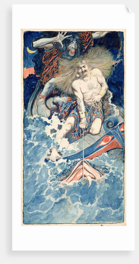 The Fishing of Thor and Hymir by Howard Pyle