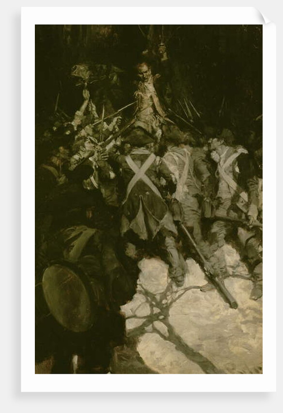 General Wayne Endeavoring to Quell the Mutiny of the Pennsylvania Regiments at Morristown, N.J. 1781 by Howard Pyle