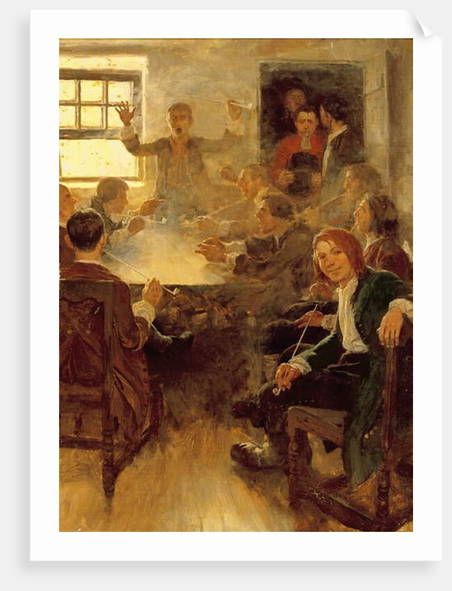 Undergraduate Life in 1679 by Howard Pyle