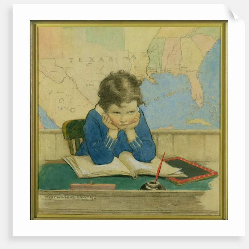 Cover illustration for Good Housekeeping magazine, October 1928 by Jessie Willcox Smith