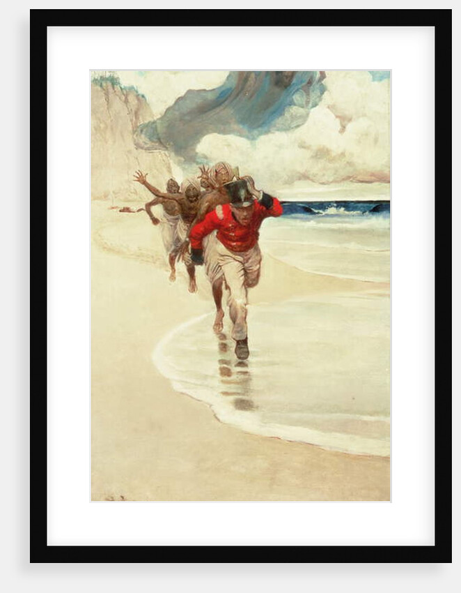 We Started to Run Back to the Raft for our Lives by Howard Pyle