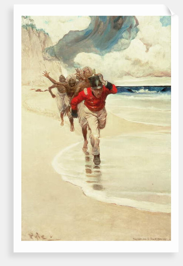 We Started to Run Back to the Raft for our Lives by Howard Pyle