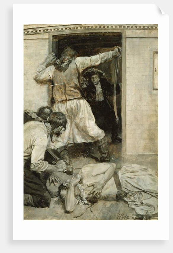 I Saw him Pass his Sword through the Mate's Body by Howard Pyle