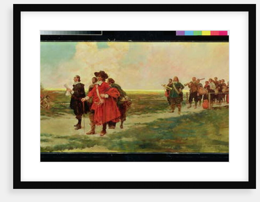 The Landing of Carteret in New Jersey by Howard Pyle