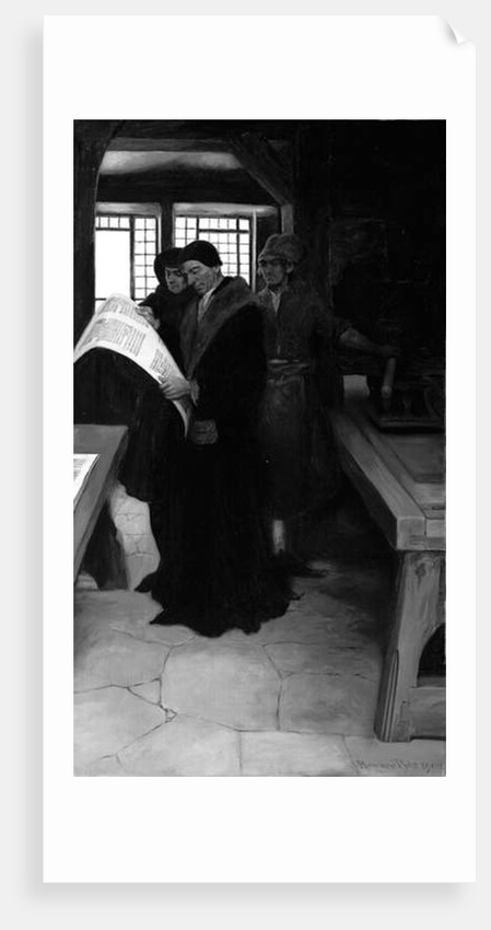 Caxton at His Press, 1902 by Howard Pyle