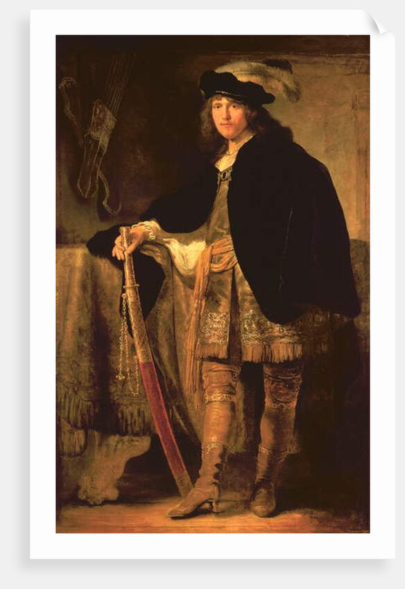Portrait of a Young Man with a Sword, c.1635-40 by Ferdinand Bol