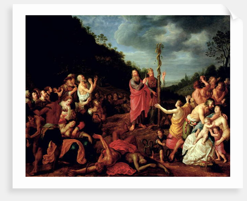 Moses and the Brazen Serpent, 1640 by Adriaen I van Nieulandt