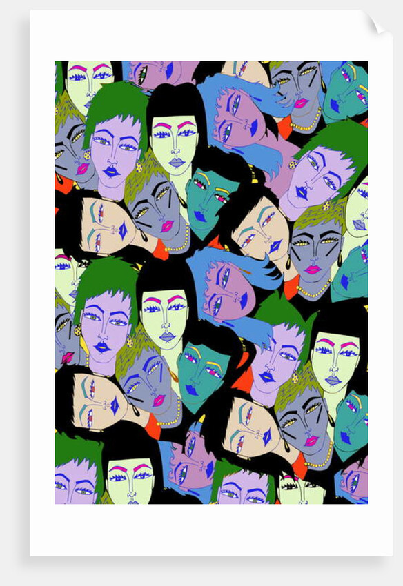 Faces Repeated, 2017 by Daisy de Villeneuve