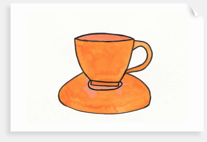 Orange Tea Cup, 2017 by Daisy de Villeneuve
