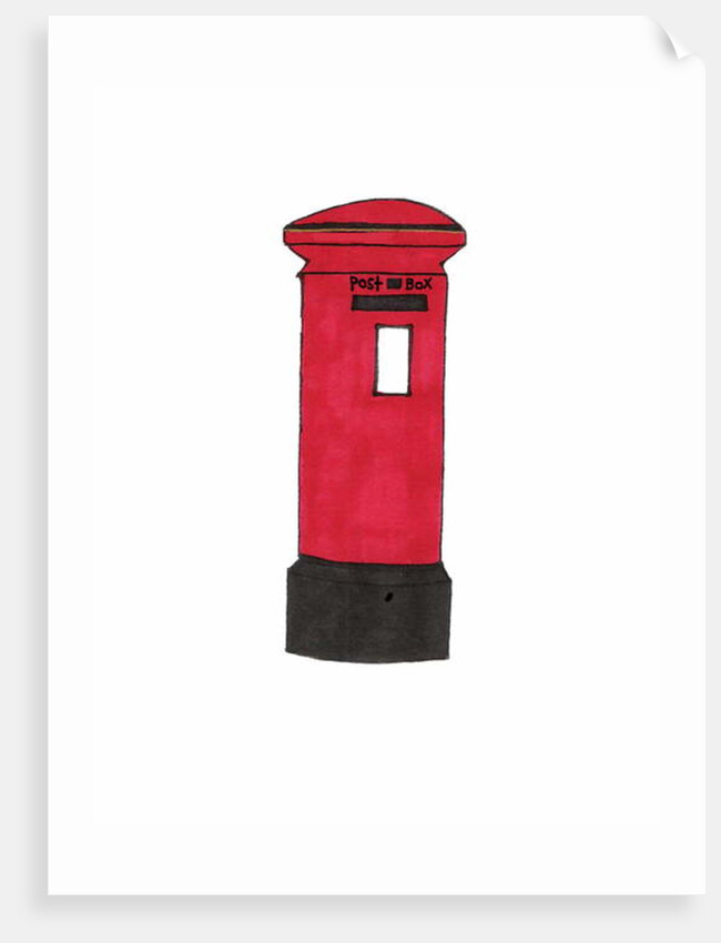 Red Postbox, 2017 by Daisy de Villeneuve