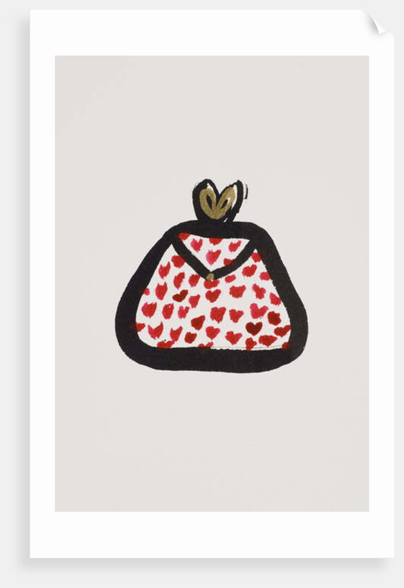 Red Spotty Purse, 2017 by Daisy de Villeneuve