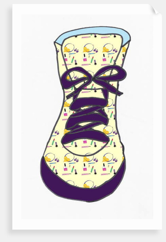 Sneaker 1 (pen on paper and photoshop by Daisy de Villeneuve