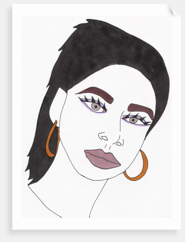 Black Haired Girl by Daisy de Villeneuve