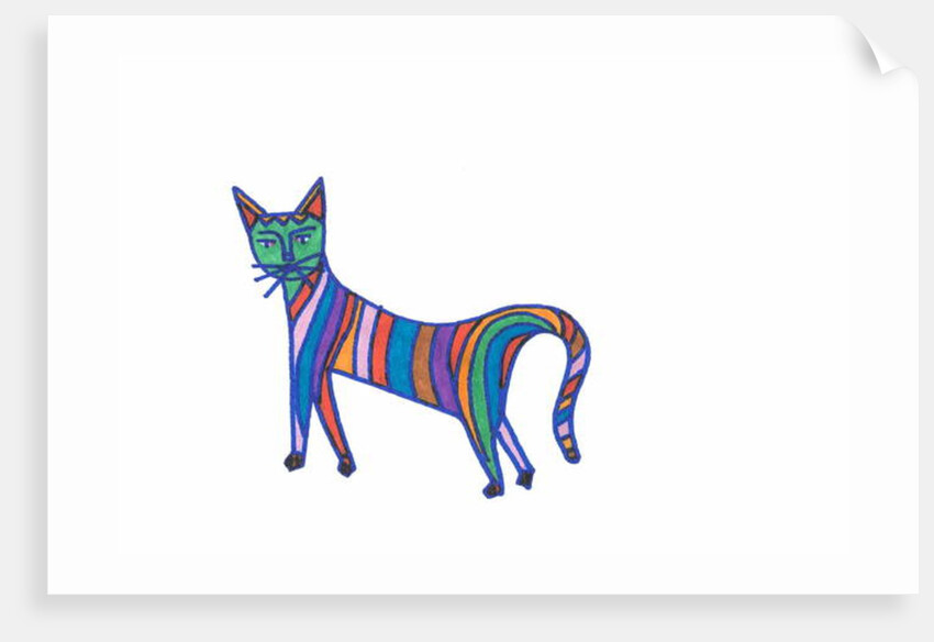 Rainbow Cat by Daisy de Villeneuve