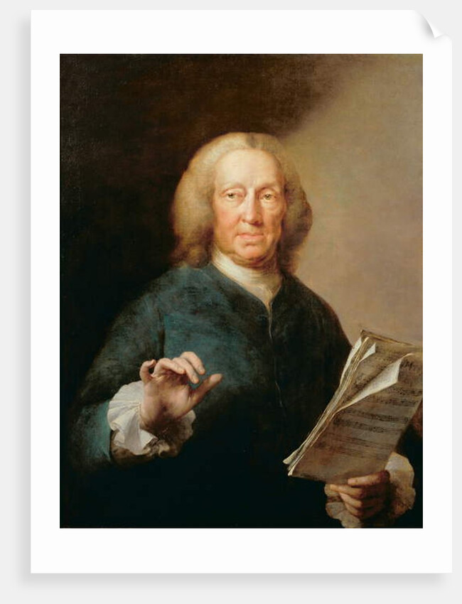 Portrait of Richard Leveridge, bass vocalist by Thomas Frye