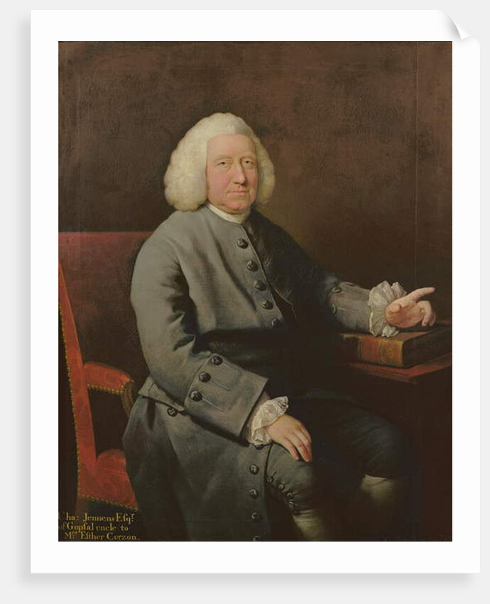 Portrait of Charles Jennens, patron and friend of Handel by Mason Chamberlin