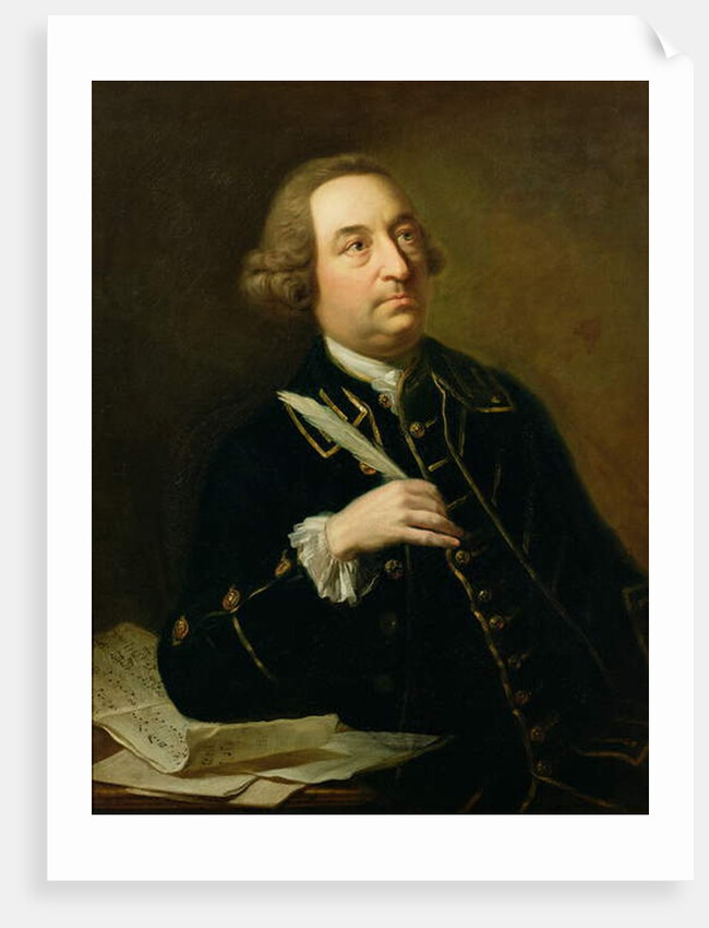 Portrait of John Christopher Smith, musician and amanuensis of Handel by Johann Zoffany
