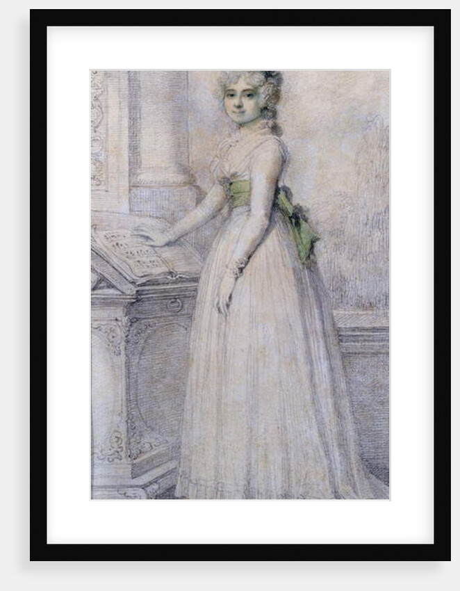 Portrait of a woman by a music stand, 1793 by Richard Cosway