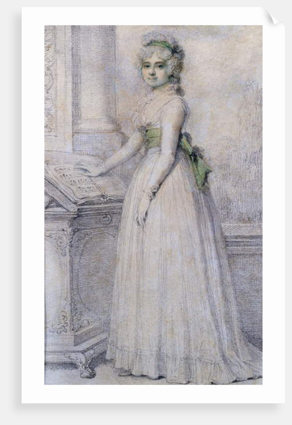 Portrait of a woman by a music stand, 1793 by Richard Cosway