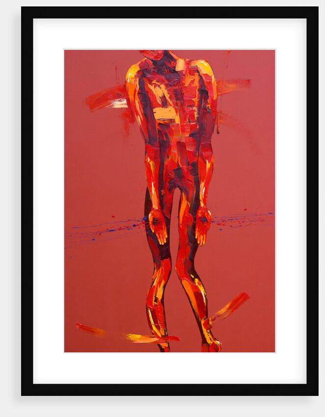 Simon Carries the Cross of Jesus - Station 5, 2005 by Penny Warden