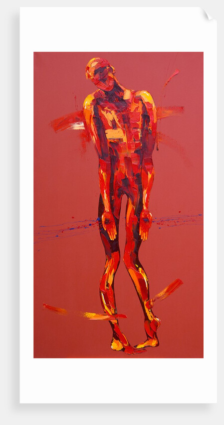 Simon Carries the Cross of Jesus - Station 5, 2005 by Penny Warden