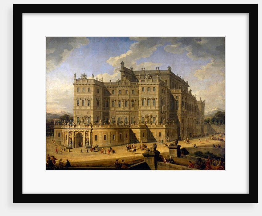 View of the Castle of Rivoli, 1723, by Giovanni Paolo Pannini by Giovanni Paolo Pannini or Panini