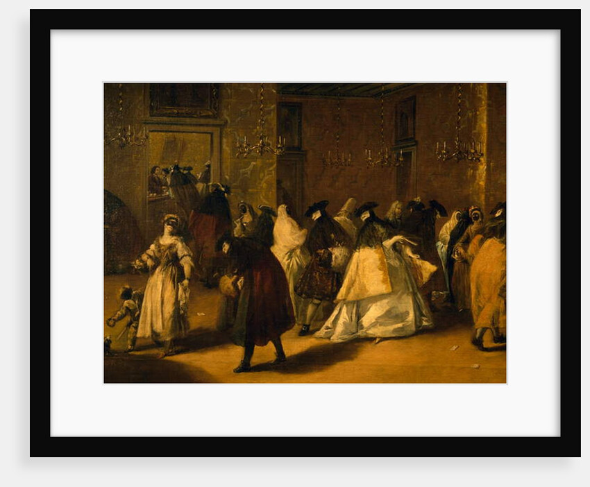 Il ridotto, 1755 by Francesco Guardi