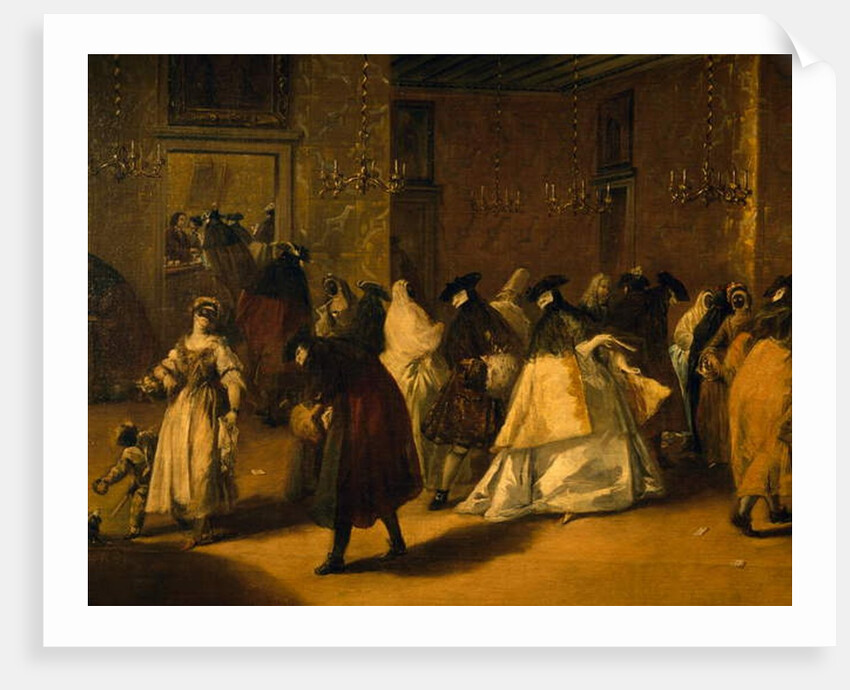 Il ridotto, 1755 by Francesco Guardi