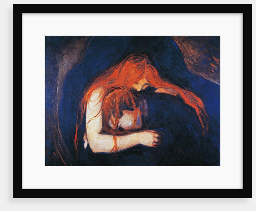 Vampire, 1893-1894 by Edvard Munch