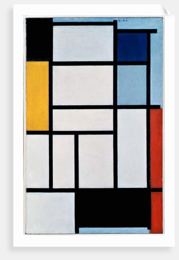 Composition with red, black, yellow, blue and grey, 1921 by Piet Mondrian