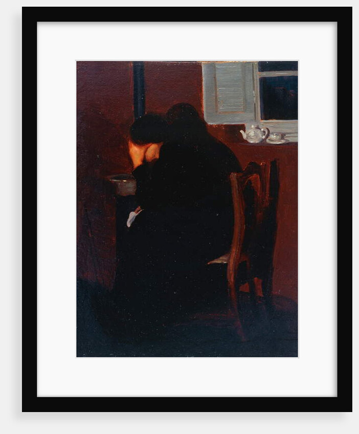 At the stove, 1905 by Oscar Ghiglia