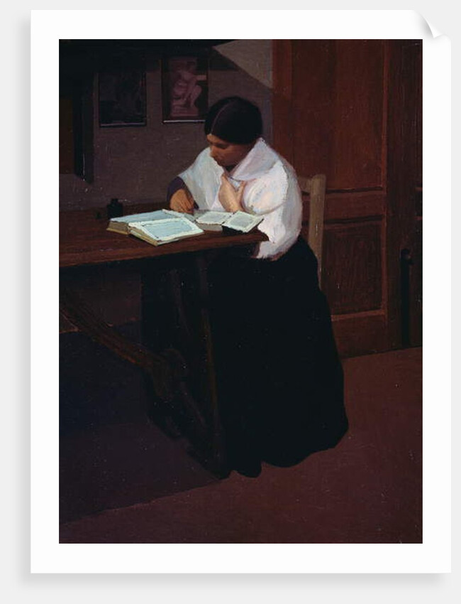 Woman writing, 1908 by Oscar Ghiglia