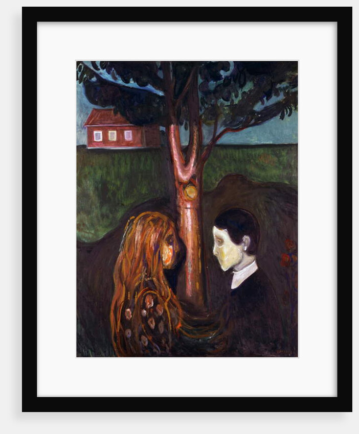 Eyes in eyes, 1894 by Edvard Munch