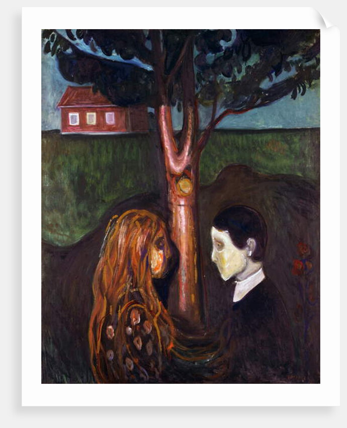 Eyes in eyes, 1894 by Edvard Munch