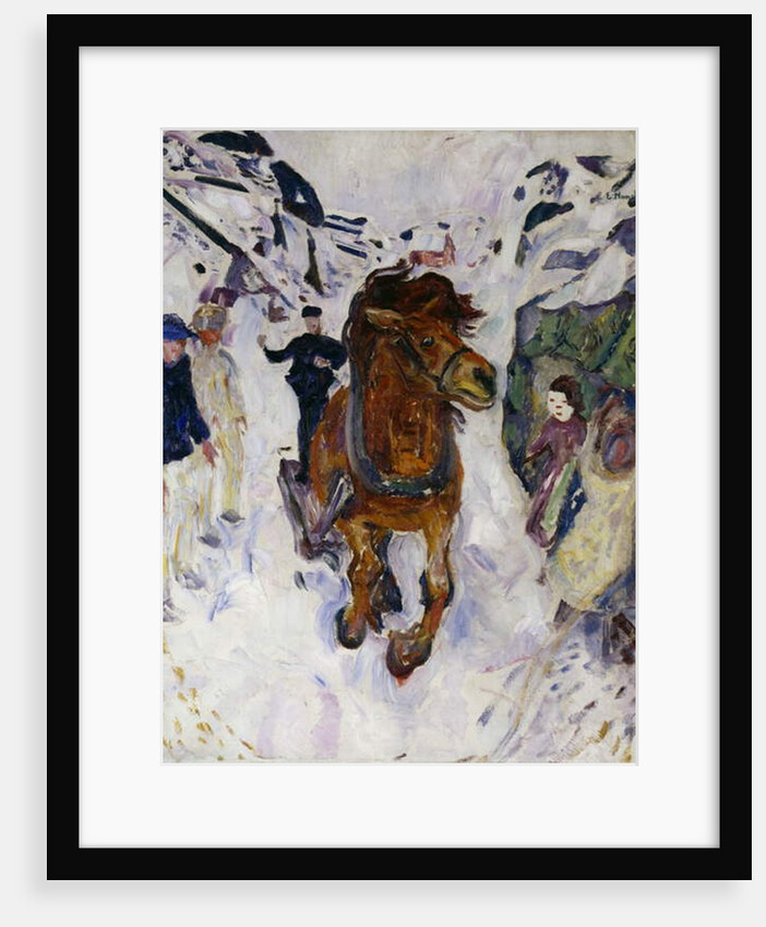 Galloping horse, 1910, by Edvard Munch. Norway, 20th century. by Edvard Munch