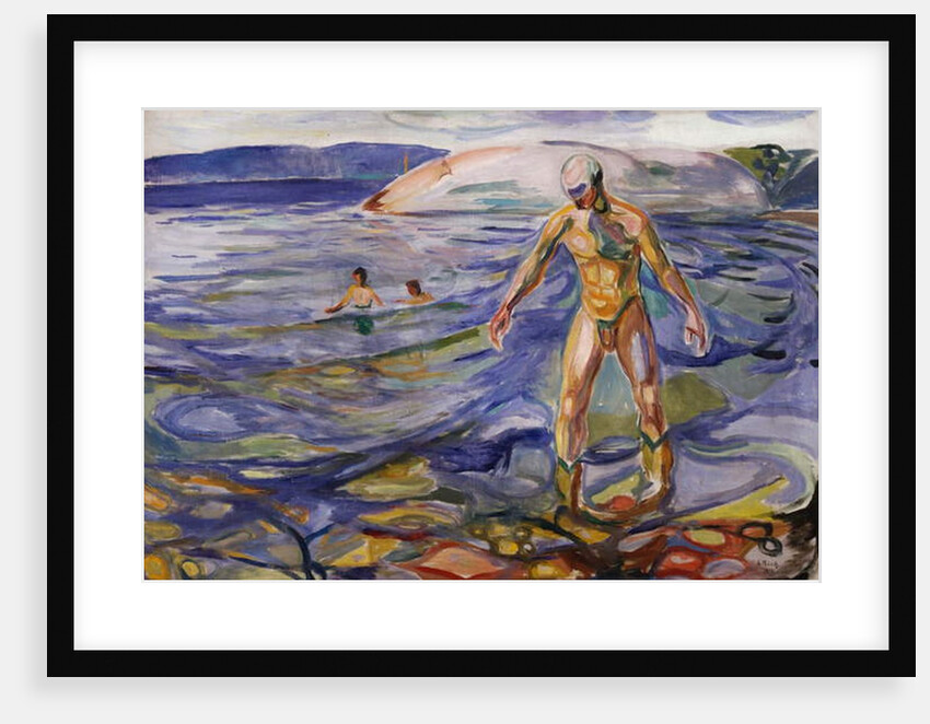 Bathing man, 1918 by Edvard Munch