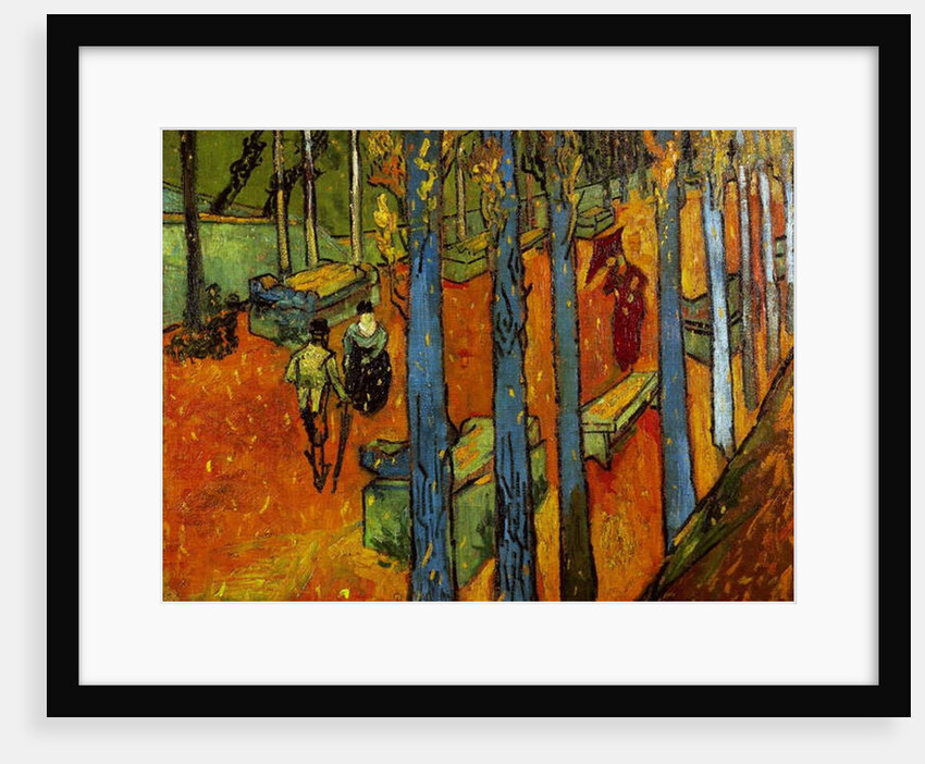 Falling leaves, 1888 by Vincent van Gogh